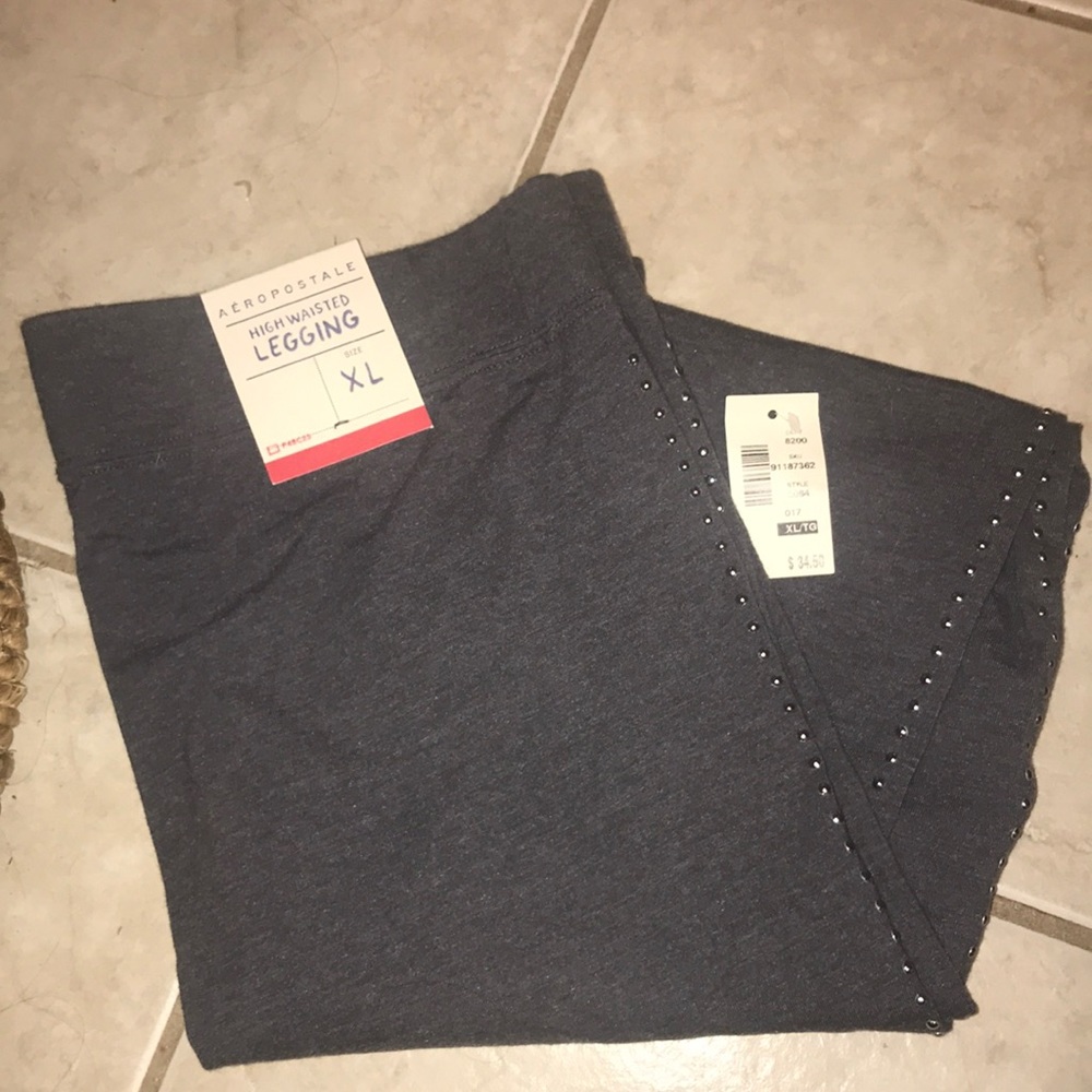New Aeropostale gray high waisted leggings